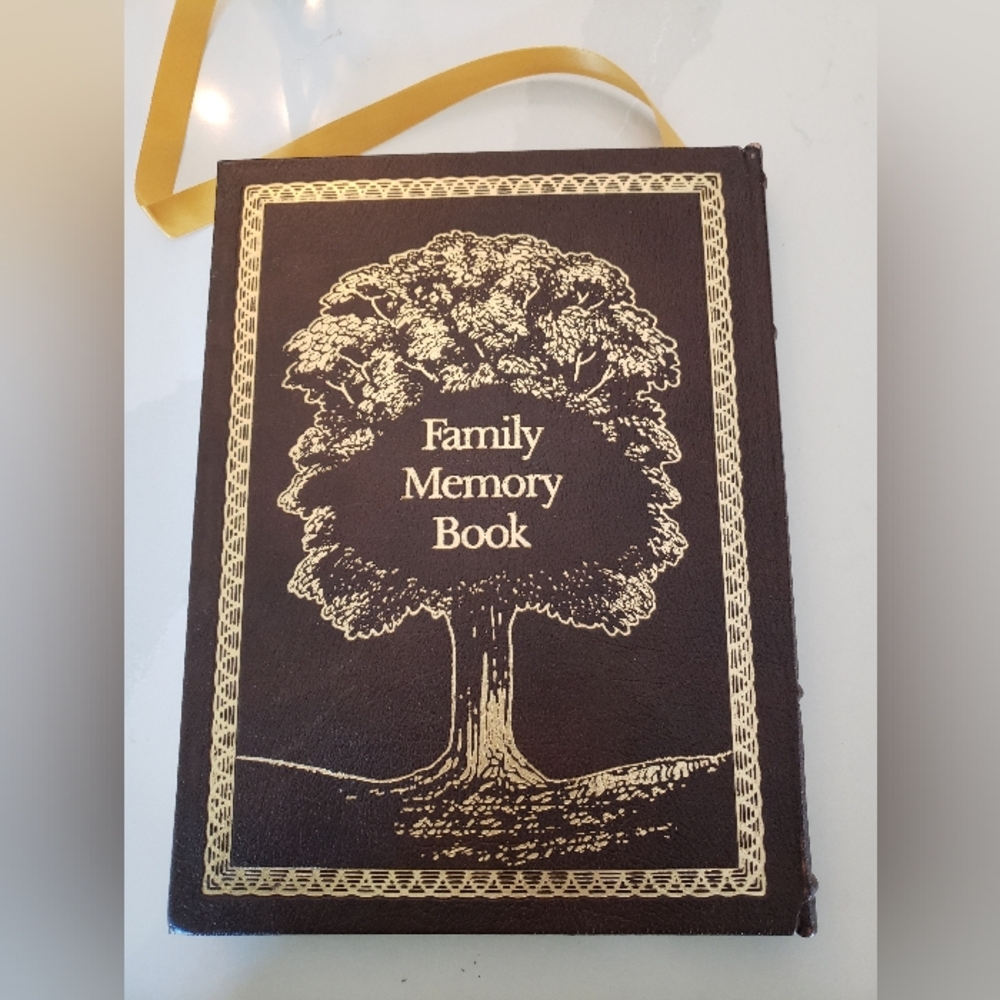 Leatherbound Book, Family Memory Book, Not Used